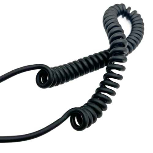 Einziehbar Elastisch 10-adriges 22AWG-Spiral-Teleskopkabel, 0,3 mm2, dehnbares, abgeschirmtes Kabel for vielseitige Anwendungen Teleskopisch Spiralkabel(Stretch 6 Meters) von Cabluandry