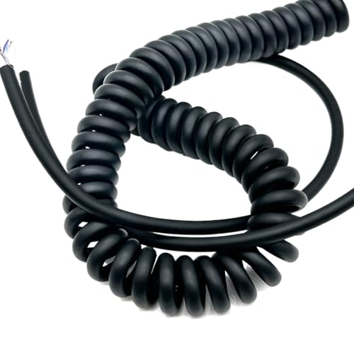Einziehbar Elastisch 10-adriges 24AWG-Federkabel mit abgeschirmtem Teleskopdraht, 0,2 mm Spiralkabel for vielseitige Anwendungen Teleskopisch Spiralkabel(Stretch 11 meters) von Cabluandry