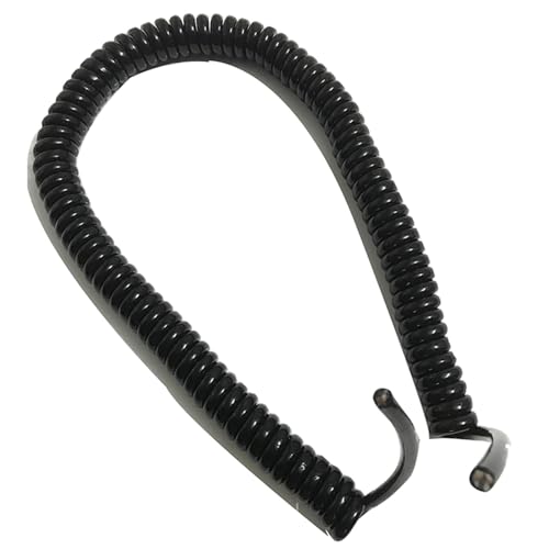 Einziehbar Elastisch 10-adriges geschirmtes Spiralkabel, 0,3 mm Durchmesser, 10 mm Außendurchmesser, flexibles Drahtfederdesign Teleskopisch Spiralkabel(Stretch 1 meter) von Cabluandry