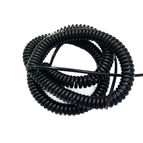 Einziehbar Elastisch 12-adriges 18AWG Spiral-Teleskop-Federkabel, dehnbarer elektrischer Draht 0,75 mm² for vielseitigen Einsatz Teleskopisch Spiralkabel(Stretch 13 meters) von Cabluandry