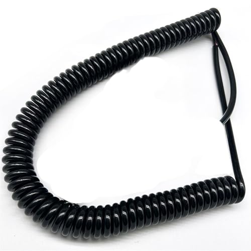 Einziehbar Elastisch 2-adriges 1,5 mm2 Spiral-Elektrostatikkabel for Alarmerdungsfederdraht erhältlich Teleskopisch Spiralkabel(Stretch 2.5 Meters) von Cabluandry