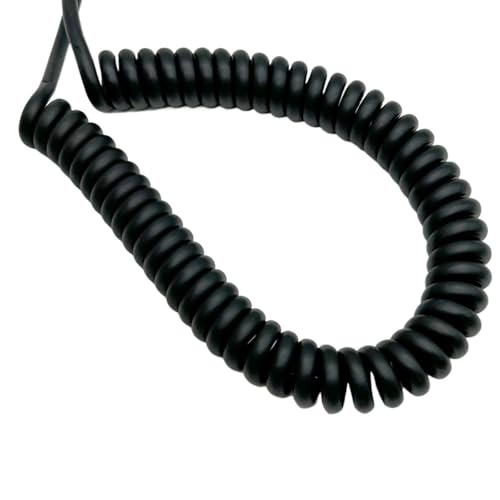 Einziehbar Elastisch 20AWG 0,5 mm2 Teleskop 7 Kern Spiralkabel dehnbar Feder Verlängerungskabel Teleskopisch Spiralkabel(Stretch 1 meter) von Cabluandry