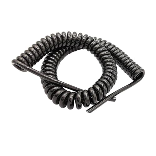 Einziehbar Elastisch 20AWG 8-adriges geschirmtes Spiralfeder-Anschlusskabel, hochwertiger Kupferdraht for die Signalübertragung Teleskopisch Spiralkabel(Stretch 9 meters) von Cabluandry