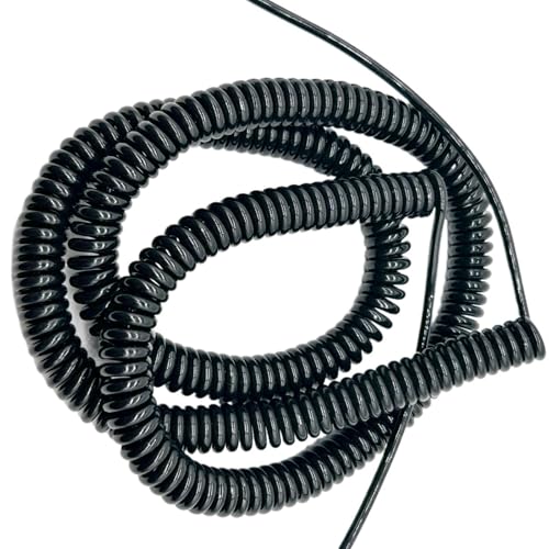 Einziehbar Elastisch 21 Kerne 22AWG PU-Federspiralkabel Dehnbares teleskopisches geschirmtes elektrisches Kabel Teleskopisch Spiralkabel(Stretch 6 Meters) von Cabluandry