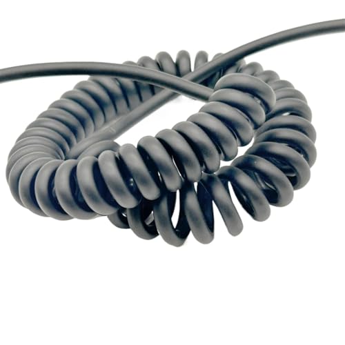 Einziehbar Elastisch 26AWG 16-adriges 0,15 mm2 Teleskop-Spiralfederkabel, flexibles elektrisches Kabel mit Abschirmung Teleskopisch Spiralkabel(Stretch 5 meters) von Cabluandry