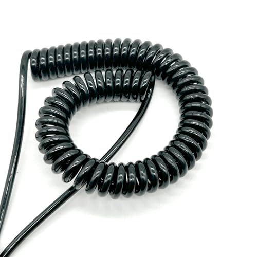 Einziehbar Elastisch 3-adriges 2-adriges Spiralkabel, Federdraht, erweiterbar auf 3,75 Meter, Kabel for vielseitige Anwendungen Teleskopisch Spiralkabel(2 Core 13AWG) von Cabluandry