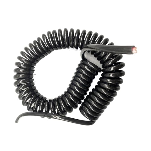 Einziehbar Elastisch 7-adriges teleskopisches Spiralkabel, hohe Temperatur, 0,75 mm2, 18 AWG, Kupferfederdraht Teleskopisch Spiralkabel(Stretch 4 meters) von Cabluandry