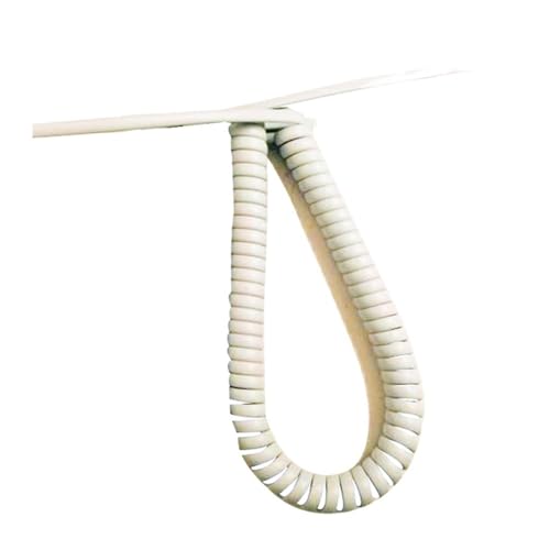 Einziehbar Elastisch Dehnbares 2,5 Meter langes Haartrockner-Verlängerungskabel, 4-adrig, 28 AWG, PVC-Spiralkabel for Haarstyling-Tools Teleskopisch Spiralkabel von Cabluandry