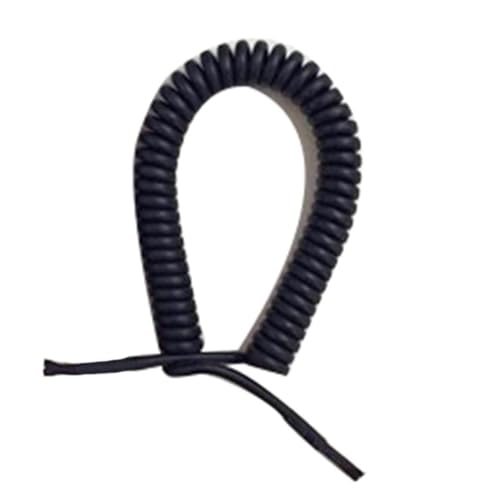 Einziehbar Elastisch Einziehbares 3 Meter Federdraht-4-adriges 0,3 mm² Federkabel for vielseitige Anwendungen Teleskopisch Spiralkabel von Cabluandry