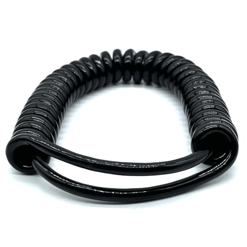 Teleskopfeder 4-adriger dehnbarer Federdraht 0,3 mm2 Federspiralleitung 22 AWG Hydraulisches Hebe-Polyurethan-PU-Kabel Verlängerungskabel(Stretch 1.5 Meters) von Cabluandry