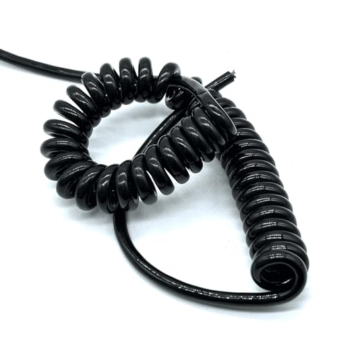 Teleskopfeder Stretch 2,5 Meter Spiraldraht 5-adrig Federkabel Einziehbare elastische Isolierung Dehnbare Leitung for den Außenbereich Verlängerungskabel(20AWG) von Cabluandry