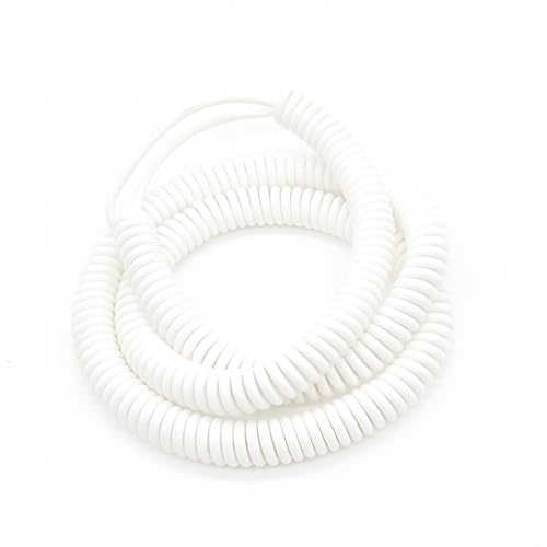 Teleskopfeder Stretch 5 Meter Spiralkabel Kabel Draht Länge 10 Meter Zug Spirale Spannung Spirale Schrumpfen Einziehbare Draht Verlängerungskabel(2 Cores x 18AWG) von Cabluandry