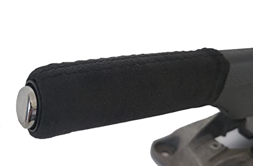 Cabotec Überzug Handbremse Handbremsgriff Für VW Golf 5 6 EOS SCIROCCO ALCANTARA NAHT WÄHLBAR (SCHWARZ) von Cabotec