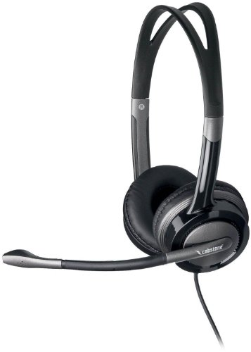 Cabstone Multimedia USB-Headset (Stereo Headset, nur 109 g, Noise-Canceling, 2,4 m Kabel, USB) schwarz von Cabstone