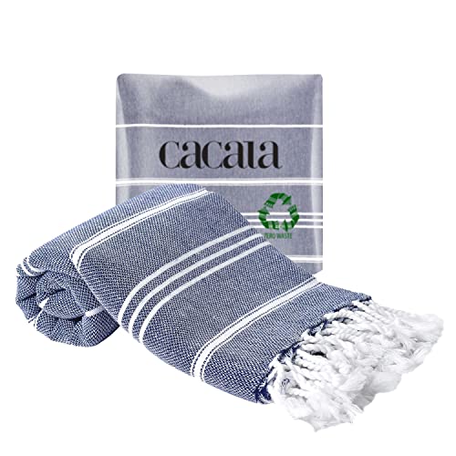 Cacala Pure Series Türkische Handtücher, Dunkelblau von Cacala