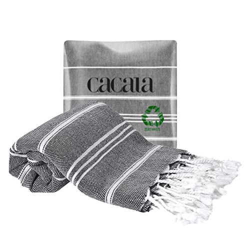 Cacala Hochwertige Baumwoll-Geschirrtücher für die Küche – die besten Geschirrtücher, die Sie brauchen, 58,9 x 91,4 cm Handtuch, Schwarz von Cacala