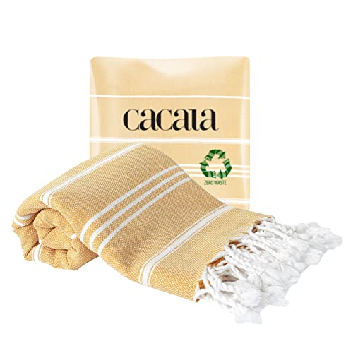 Hand Face Turkish Towel Pestemal 60 X 90 cm Peshtemal Fouta Kitchen Baby Care by Cacala Camel von Cacala