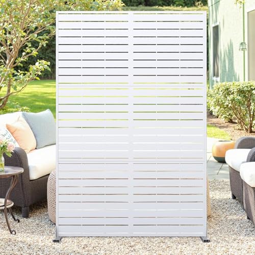 Cachpib 3-Teilig Sichtschutz Outdoor Indoor Raumtrenner Sichtschutzwände & -Paneele Freistehend Paravent Mit Ständer Trennwand Stahl Raumteiler Für Garten, 120x180Cm Cachpib 3-Teilig Sichtschutz Outdoor Indoor Raumtrenner Sichtschutzwände & -Paneele Freistehend Paravent Mit Ständer Trennwand Stahl Raumteiler Für Garten, 120x180Cm von Cachpib