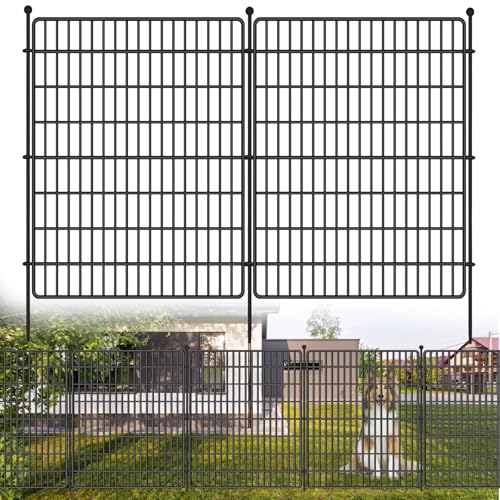 Cachpib Gartenzaun Metall Steckzaun Dekoration Gitterzaun Für Garten Hundezaun Garten Zaun Gartenbeet Und Tierbarriere, Für Kaninchen, Hund, Hof von Cachpib