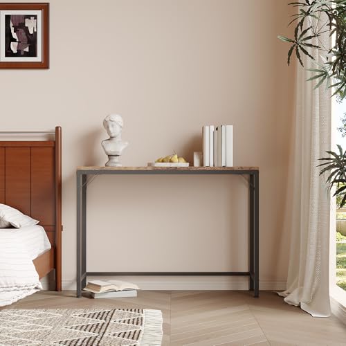 Cachpib Konsolentisch Schmaler Sofatisch 100x23x80Cm Flurtisch Beistelltisch Kleiner Ausstellungstisch Für Flur, Wohnzimmer, Schlafzimmer von Cachpib