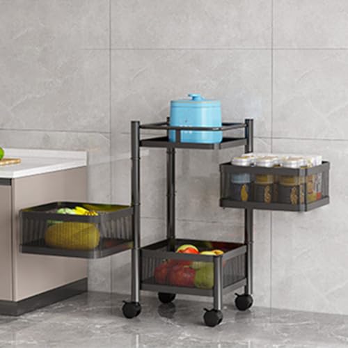Cachpib Rollwagen Eckig Metall Servierwagen Küchenwagen Küchenregal Gemüseregal Mit Rollen Obstwagen Aufbewahrungswagen Für Küche Badezimmer Wohnzimmer Kinderzimmer Cachpib Rollwagen Eckig Metall Servierwagen Küchenwagen Küchenregal Gemüseregal Mit Rollen Obstwagen Aufbewahrungswagen Für Küche Badezimmer Wohnzimmer Kinderzimmer von Cachpib