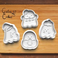 Halloween Geister Ausstecher Mit Stempel von CactusCookies