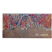 St Louis Skyline String Art - Saint Gateway Arch Missouri St Louis Skyline String Art - Saint Gateway Arch Missouri von CactusCustomDesigns