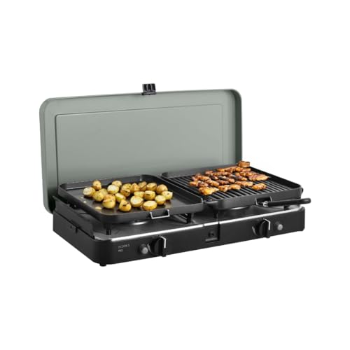 CADAC - 2-Cook 3 Pro Deluxe - Tischgrill- 50mBar - Campinggrill - Für draußen grillen - Stahl - Aluminium - Kunststoff - Gas Barbecue - Inkl. Transporttasche von Cadac