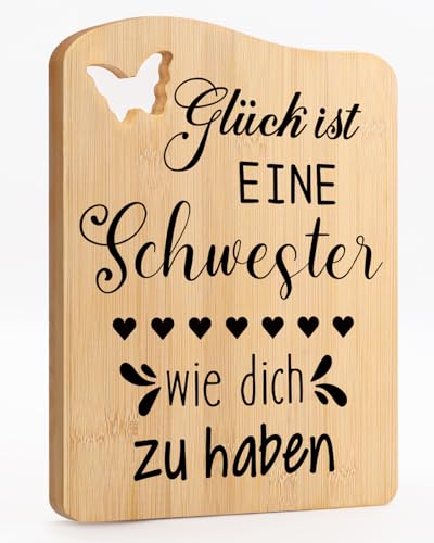 CadeauJoie Schwester Geschenk Geburtstag, UV Bedrucktes Bambus Schneidebrett, Geschenke für Schwester, Beste Geschenk für Schwester, Geburtstagsgeschenke CadeauJoie Schwester Geschenk Geburtstag, UV Bedrucktes Bambus Schneidebrett, Geschenke für Schwester, Beste Geschenk für Schwester, Geburtstagsgeschenke von CadeauJoie