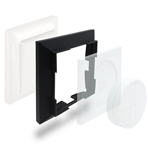 Cadelux Lichtschalter Abdeckung PHTD für Philips Hue Tap Dial Schalter (Rahmen 1-fach, Schwarz) von Cadelux