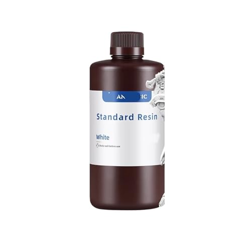 Cadfghjk 3 Kg Standard-UV-Harz for 3D-Drucker Photon-Druckmaterial, Figurenmodelle, LCD-UV-Normalflüssigkeit – Kompatibel Mit Photon(3kg White) von Cadfghjk