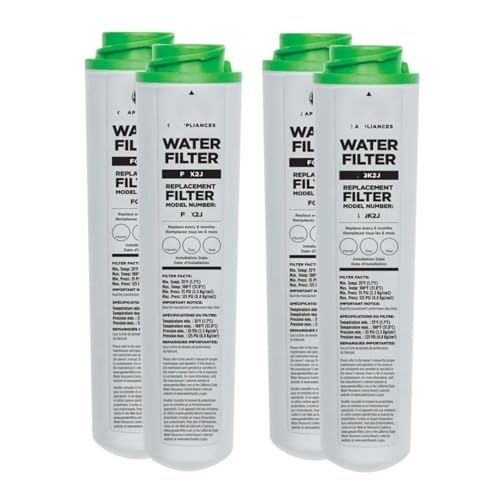 Ersatz-Wasserfilter For Unter Die Spüle – Kompatibel Mit GE FQK2J FQK1K GXSV65R GQSV65R – 300 Gallonen Dual Flow Trinkwasser-Ersatzfilter(4PC) von Cadfghjk