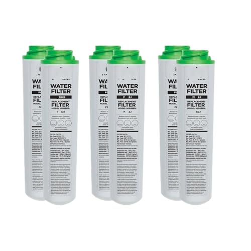 Ersatz-Wasserfilter For Unter Die Spüle – Kompatibel Mit GE FQK2J FQK1K GXSV65R GQSV65R – 300 Gallonen Dual Flow Trinkwasser-Ersatzfilter(6pcs) von Cadfghjk
