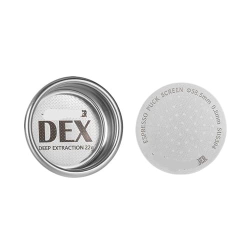 Präzise 58,5 Mm Espresso-Kaffeefilterkörbe Mit Espresso-Puck-Sieb, Passend For 58 Mm Siebträger-Barista-Zubehör – Kompatibel Mit MHW-3BOMBER DEX(22g and Puck Screen) von Cadfghjk