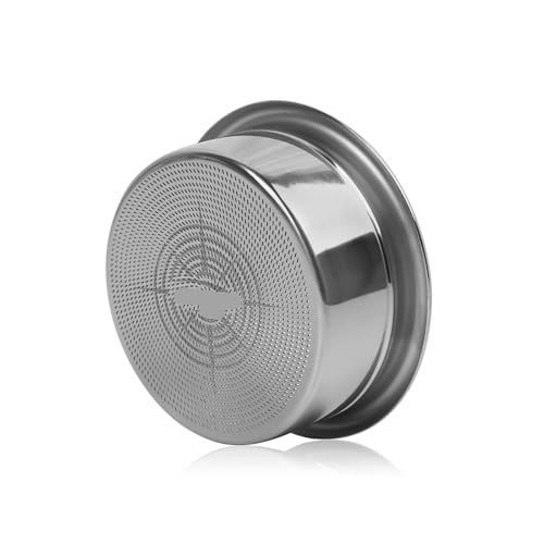 Präziser Kaffeefilterkorb Mit Hoher Extraktion – Matrix, Espressofilterkorb Aus Edelstahl For Bodenlosen Siebträger – Kompatibel Mit IKAPE(Silver 58MM (22g)) von Cadfghjk