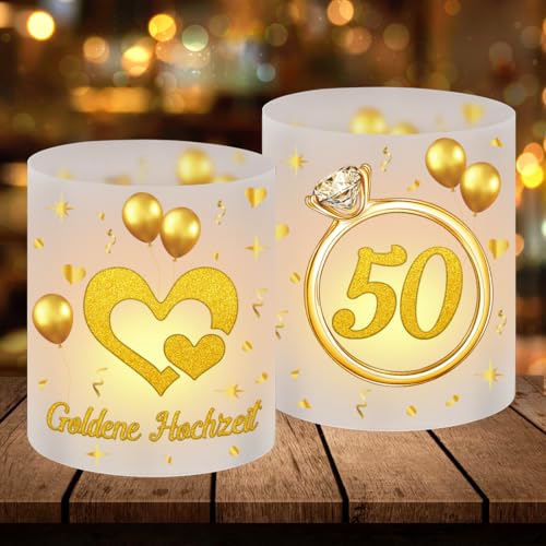 12 Windlicht Tischdeko Goldene Hochzeit, 50 Hochzeitstag Deko, Personalisiertes Windlicht Goldene Hochzeit, Deko Goldhochzeit Tisch, Geeignet für Teelichter oder Kerzen 12 Windlicht Tischdeko Goldene Hochzeit, 50 Hochzeitstag Deko, Personalisiertes Windlicht Goldene Hochzeit, Deko Goldhochzeit Tisch, Geeignet für Teelichter oder Kerzen von Cadimus