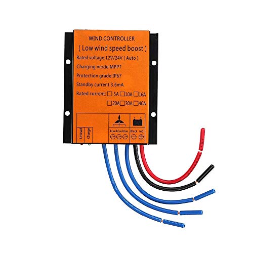 800W Windregler Windgenerator Charge Controller Boost Laderegler 12V/24V/48v Wasserdicht 20A MPPT Regler für Windkraftanlagen Leistungsregler (48, Volt) von Cadinor