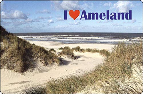 Cadora Magnetschild Kühlschrankmagnet I Love Ameland I von Cadora