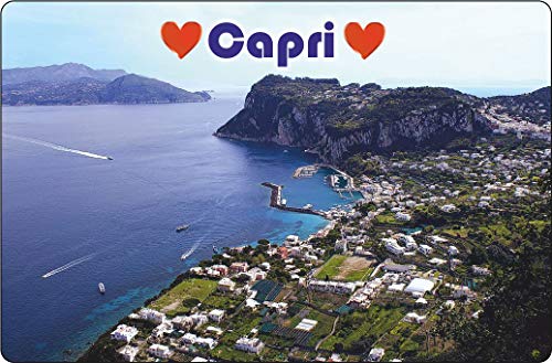 Cadora Magnetschild Kühlschrankmagnet I Love Capri III von Cadora