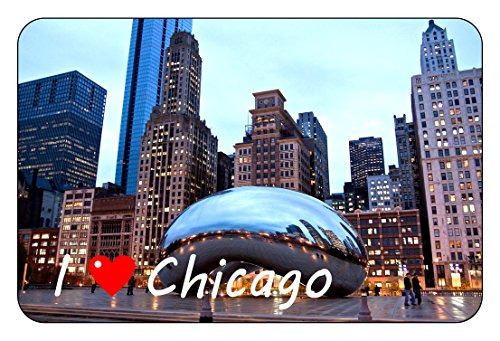 Cadora Magnetschild Kühlschrankmagnet I Love Chicago I von Cadora
