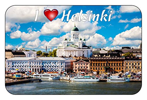 Cadora Magnetschild Kühlschrankmagnet I Love Helsinki II von Cadora
