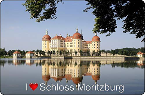 Cadora Magnetschild Kühlschrankmagnet I Love Schloss Moritzburg von Cadora