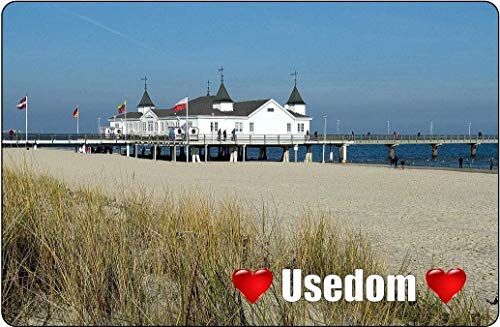 Cadora Magnetschild Kühlschrankmagnet I Love Usedom II von Cadora