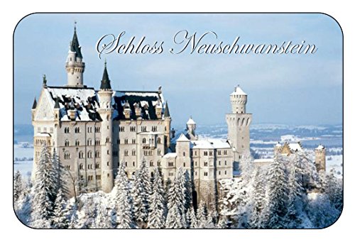 Cadora Magnetschild Kühlschrankmagnet Schloss Neuschwanstein V von Cadora