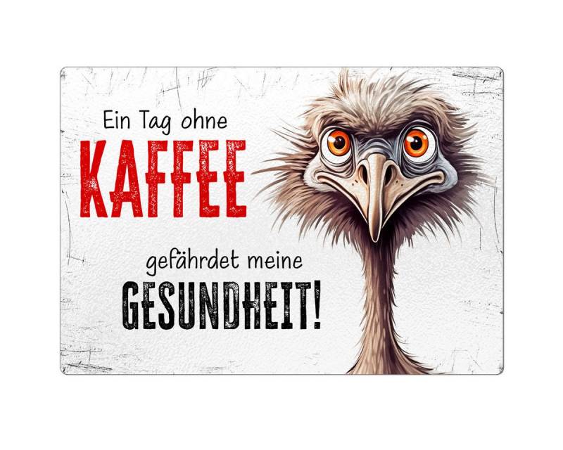 Cadouri Frühstücksbrett EIN TAG OHNE KAFFEE - Glasschneidebrett mit Motiv, Frühstücksbrettchen, Glas, (1-St., 1 Schneidebrettchen mit 4 rutschhemmenden Gummifüßchen), Glasbrettchen mit strukturierter Oberfläche und abgerundete Ecken von Cadouri