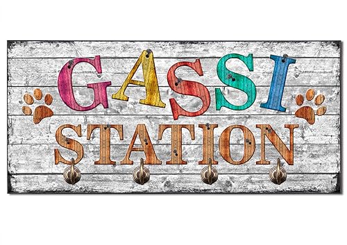 Cadouri Design-Hundegarderobe » Gassi Station « Wandhaken Hund┊Wandgarderobe, Leinenhalter, Hakenleiste von Cadouri