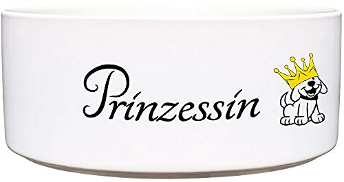 Cadouri Keramik Hundenapf » Prinzessin « Futternapf Wassernapf - 1.300 ml von Cadouri