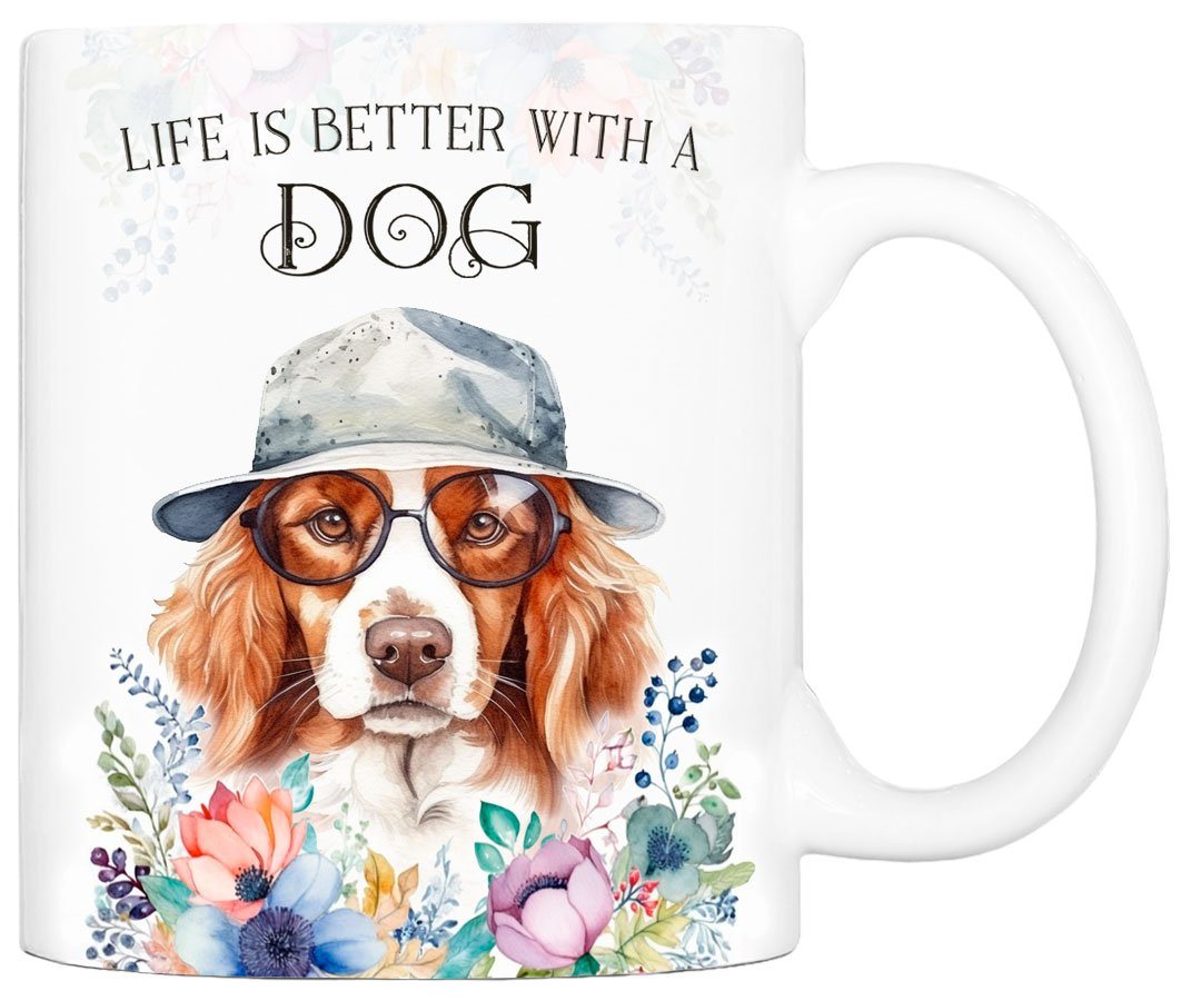 Cadouri Tasse KOOIKERHONDJE - Kaffeetasse für Hundefreunde, Keramik, mit Hunderasse, beidseitig bedruckt, handgefertigt, Geschenk, 330 ml von Cadouri