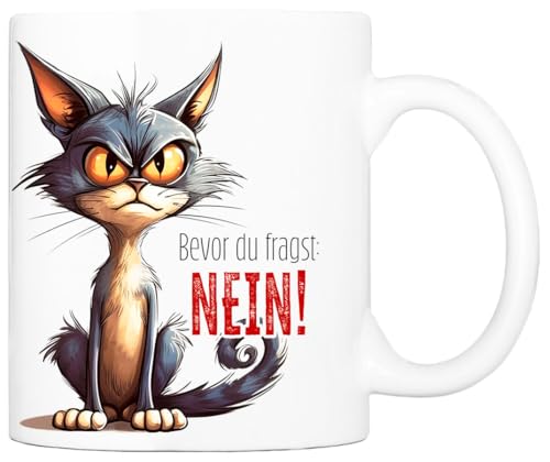 Cadouri Tasse mit Spruch Bevor du fragst Kaffeetasse Büro Arbeit, Geschenk, Keramik, Kaffeebecher, Geschenkidee Arbeitskollege, lustig, Humor, 330 ml Cadouri Tasse mit Spruch Bevor du fragst Kaffeetasse Büro Arbeit, Geschenk, Keramik, Kaffeebecher, Geschenkidee Arbeitskollege, lustig, Humor, 330 ml von Cadouri