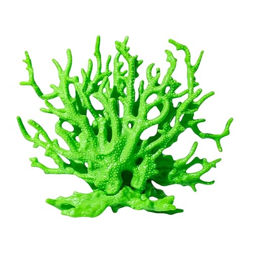 Cadzyre Holz Aquarium-deko Gefälschte Koralle, Garnelen Aquarium & Aquarienpflanze Echt, Geeignet für kleine bis mittlere Aquarien (grün) von Cadzyre